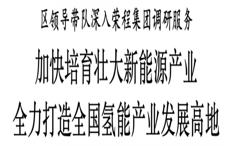 濱海新區(qū)區(qū)委副書記、區(qū)長單澤峰帶隊深入榮程集團調(diào)研服務